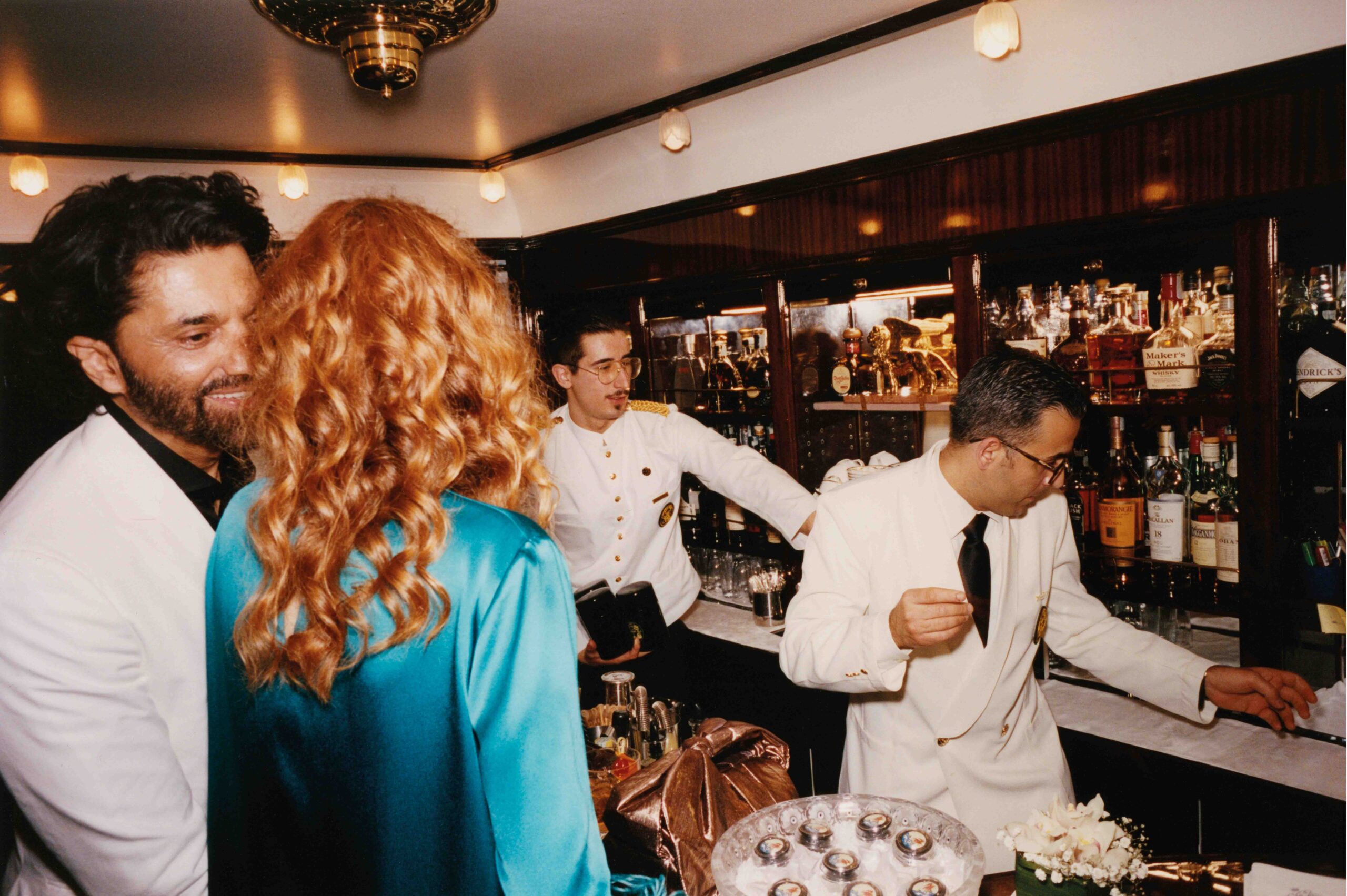 The glamorous Art Deco Bar Car '3674' on the Venice Simplon-Orient-Express