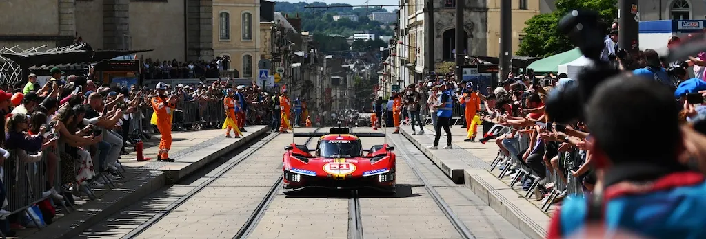 Night racing at Le Mans 24 Hours from trackside hospitality