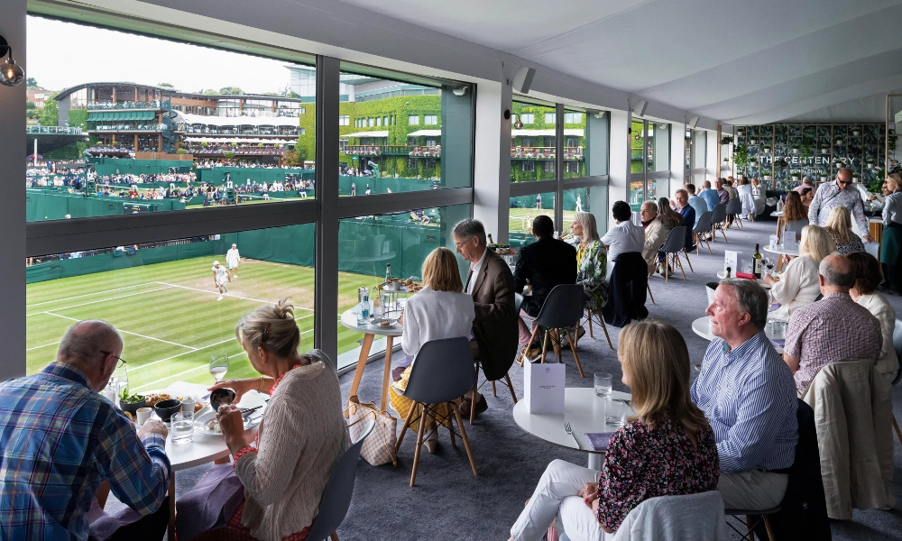 COURTSIDE BRASSERIE Wimbledon 2026 debenture tickets and hospitality packages VIP