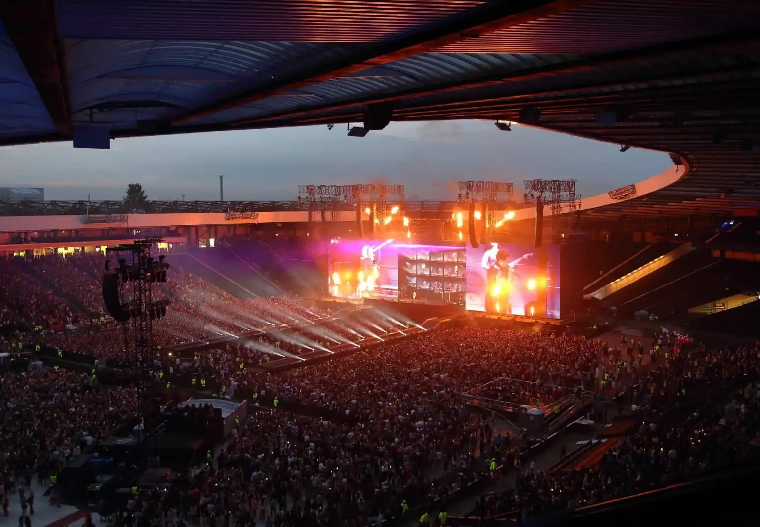 Scotland's national stadium, Hampden Park, hosting a major music event