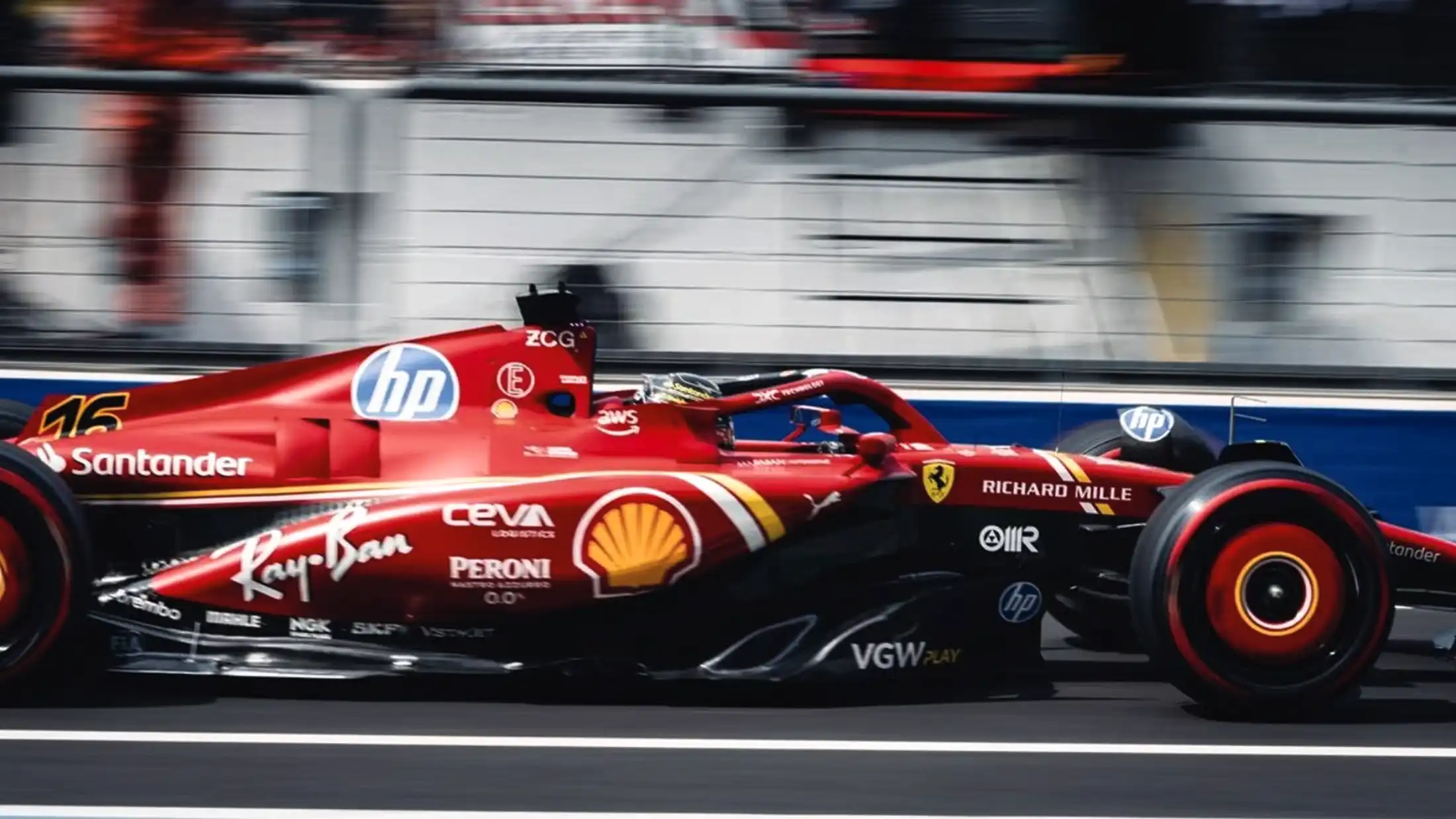 Monza start grid at the Italian Grand Prix
