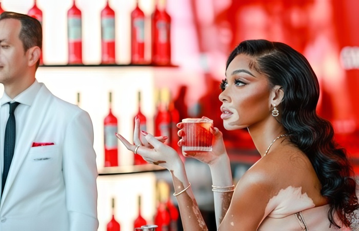VIP Table with bottle service at Campari Party Cannes