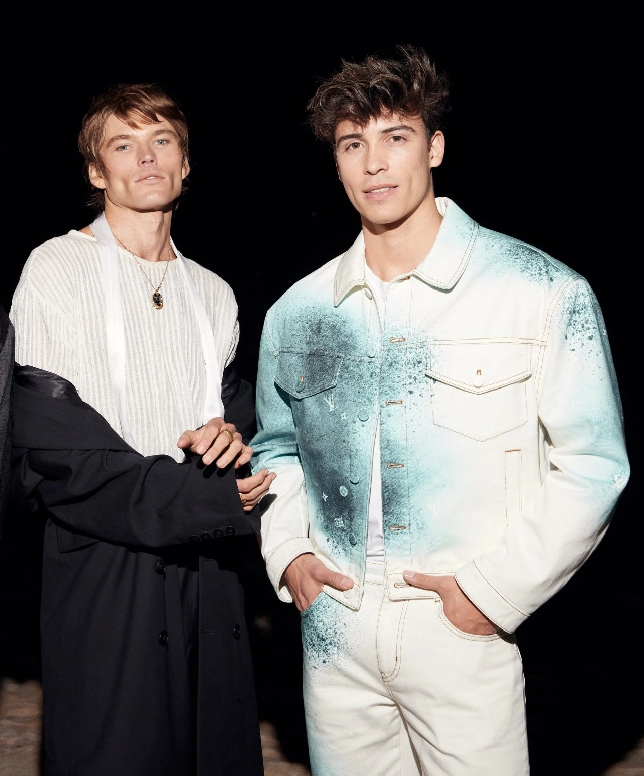A stylish, modern beach party at Cannes with DJs and a fashion-forward crowd.